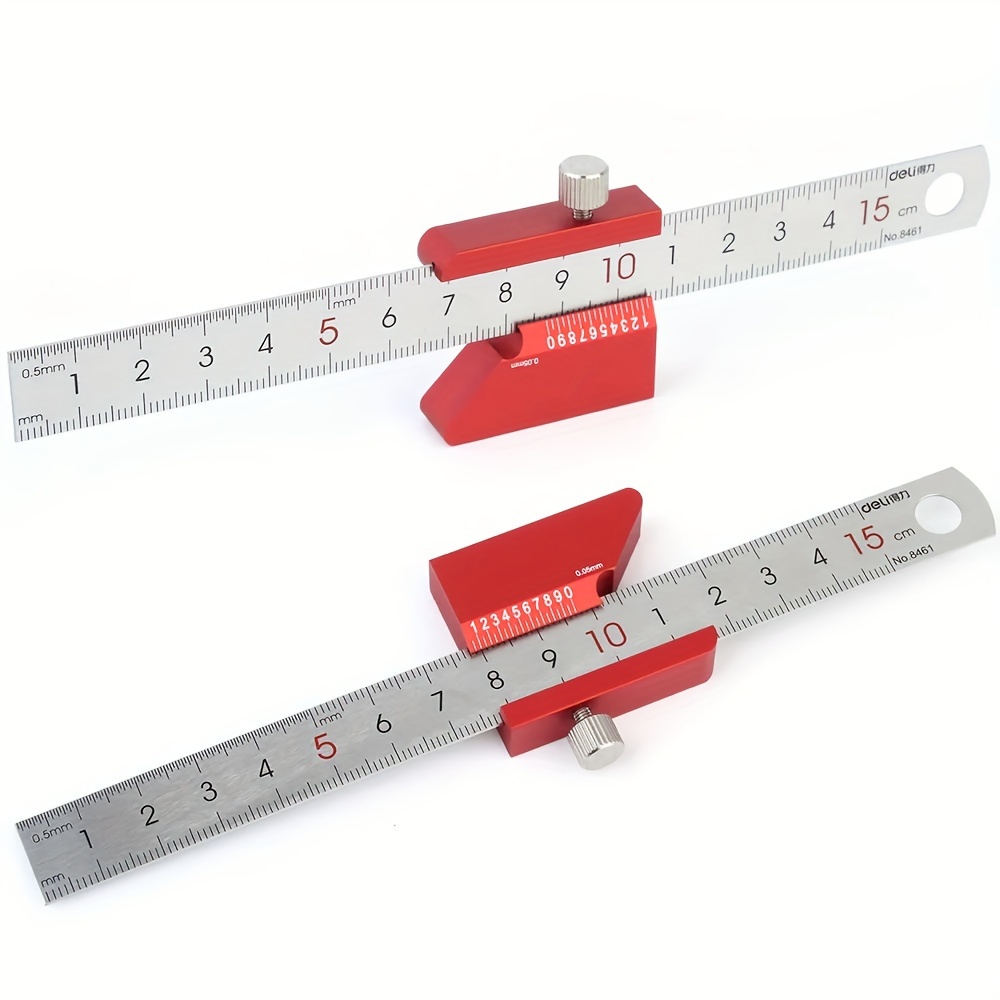 1Pc Steel Ruler Slide Stop Ruler Imperial/Metric Angle Straight Edge Ruler  T Square 45°/90°Precision Woodworking Measuring Ruler - AliExpress