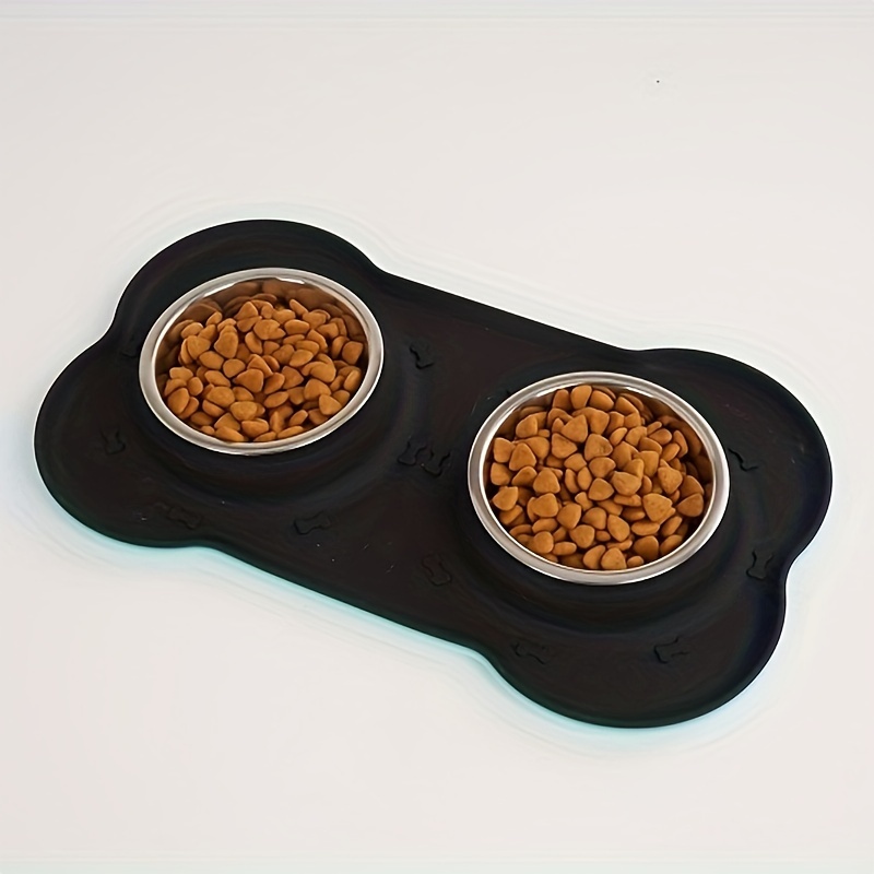 FOREYY Raised Pet Bowls for Cats and Small Dogs, Bamboo Elevated Dog Cat  Food and Water Bowls Stand Feeder with 2 Stainless Steel Bowls and Anti  Slip