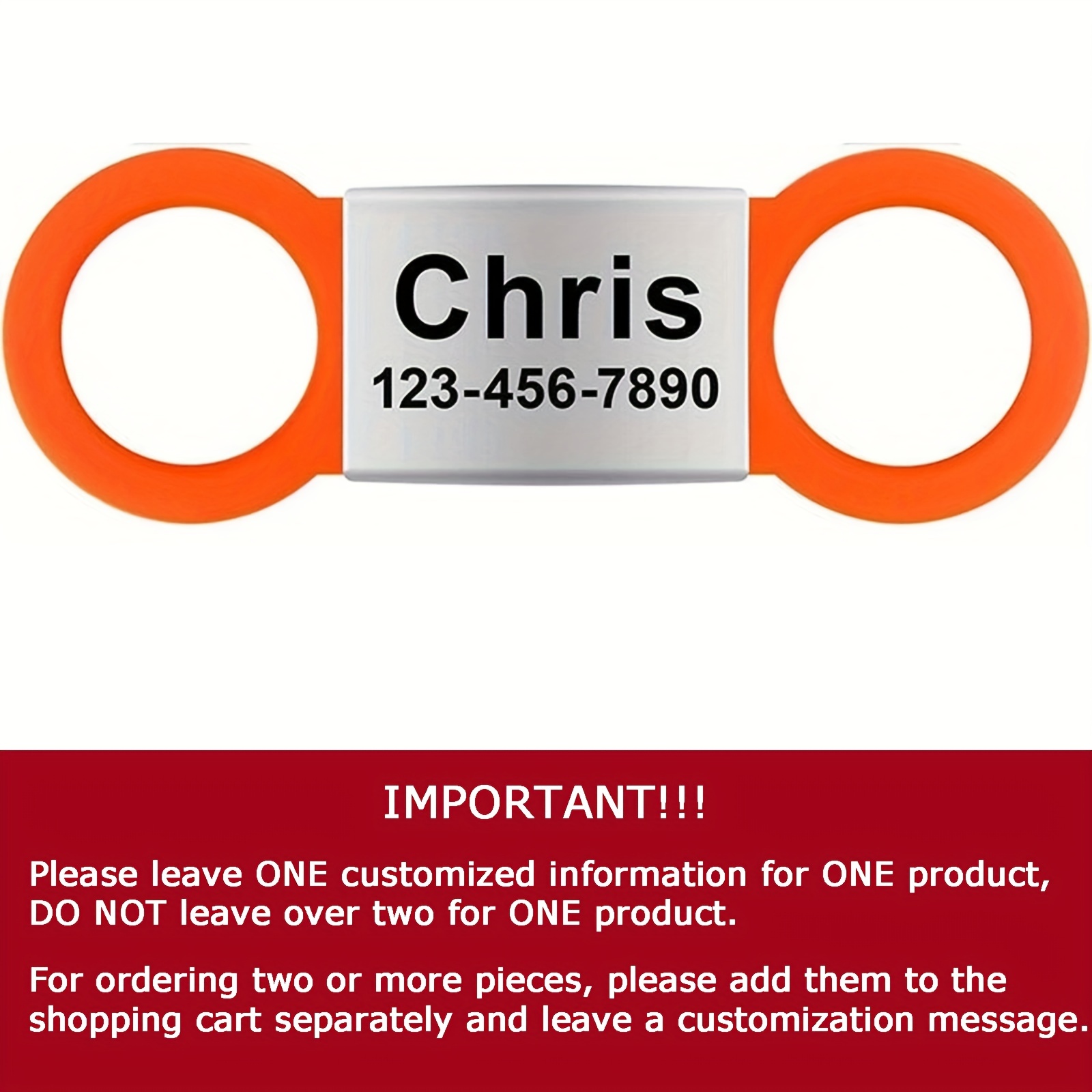 Customized dog outlet id tags