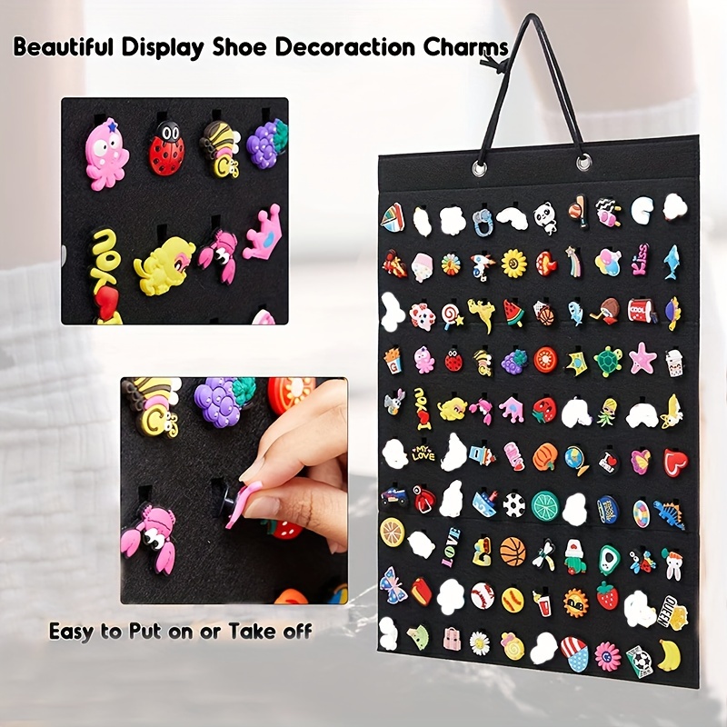 Shoe Charms Organizer Hanging Shoe Charms Organizer With 100 - Temu