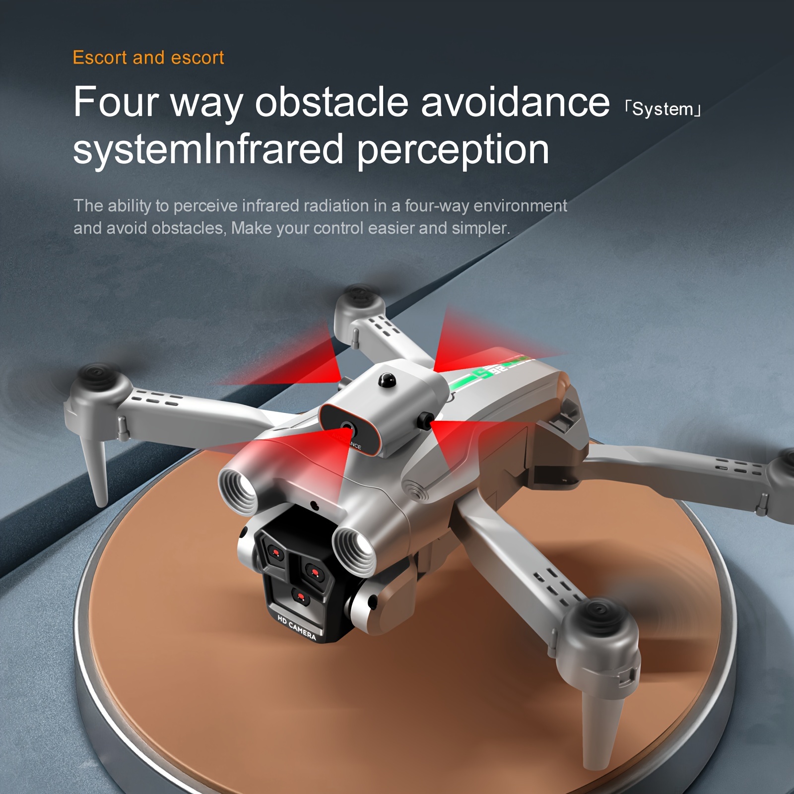 S92 Drone With Triple Highdefinition Cameras, Optical Flow Positioning