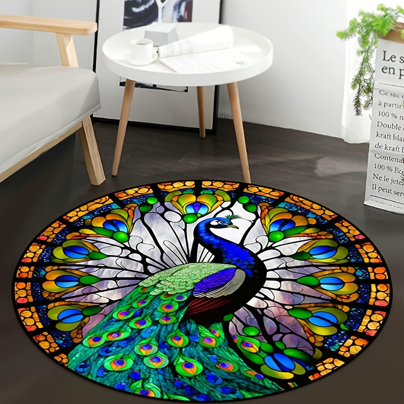 Peacock Series Small Large Long Floor Carpet Area Rugs Various Size Soft Rug