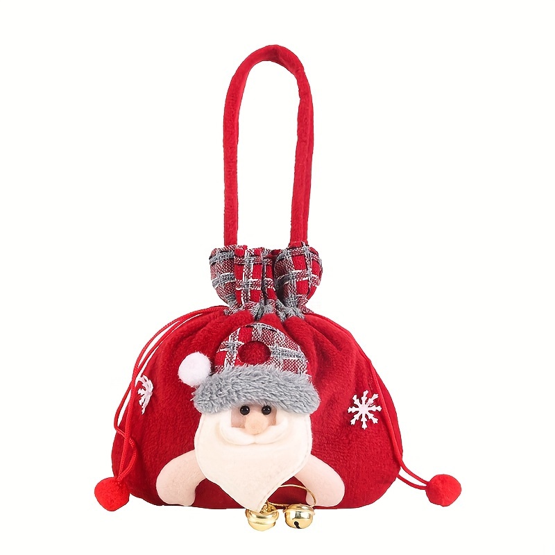 Christmas Small Gift Bag Tote Bag Candy Peace Fruit Bag