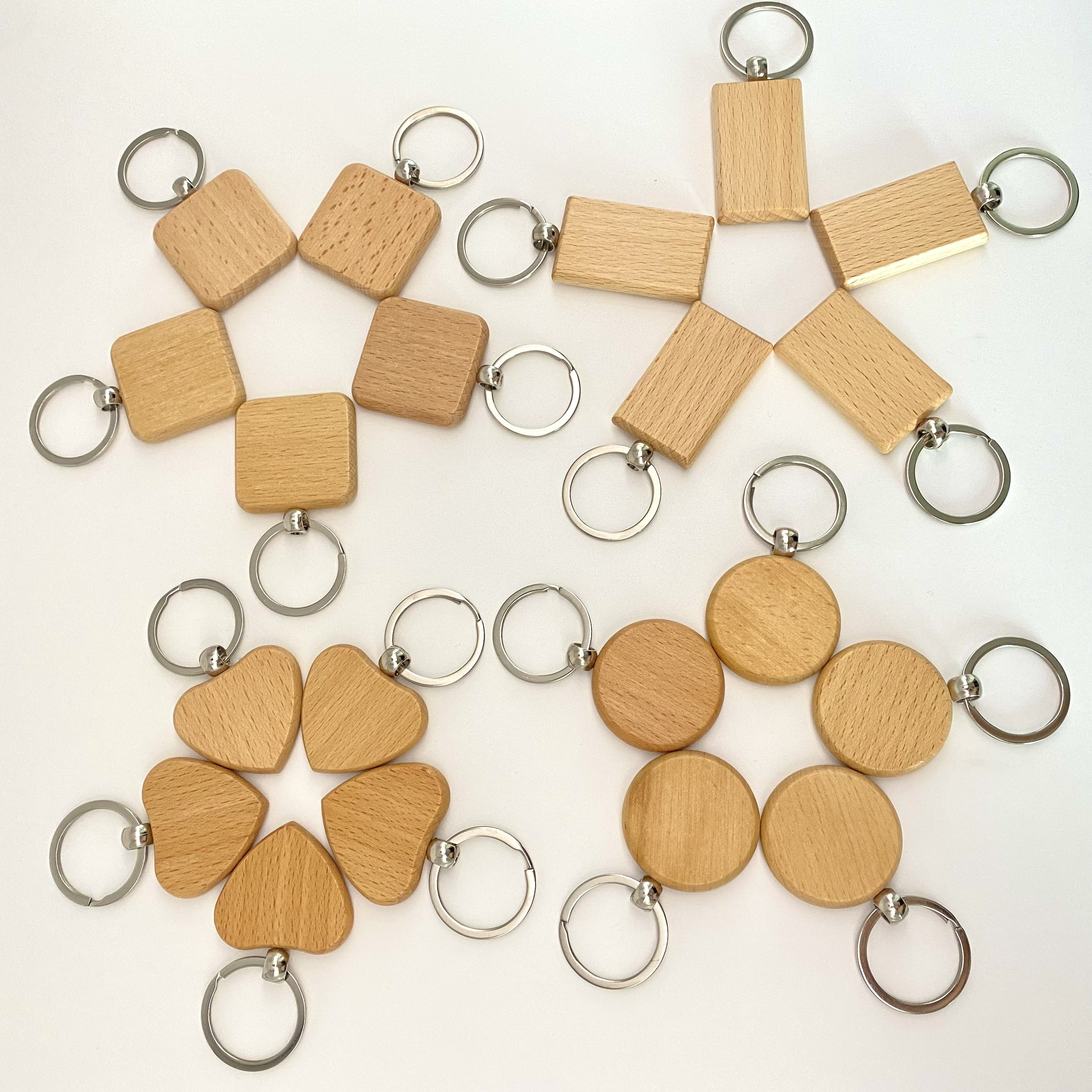 DIY Blank Holz Schlüsselanhänger Personalisierte Holz