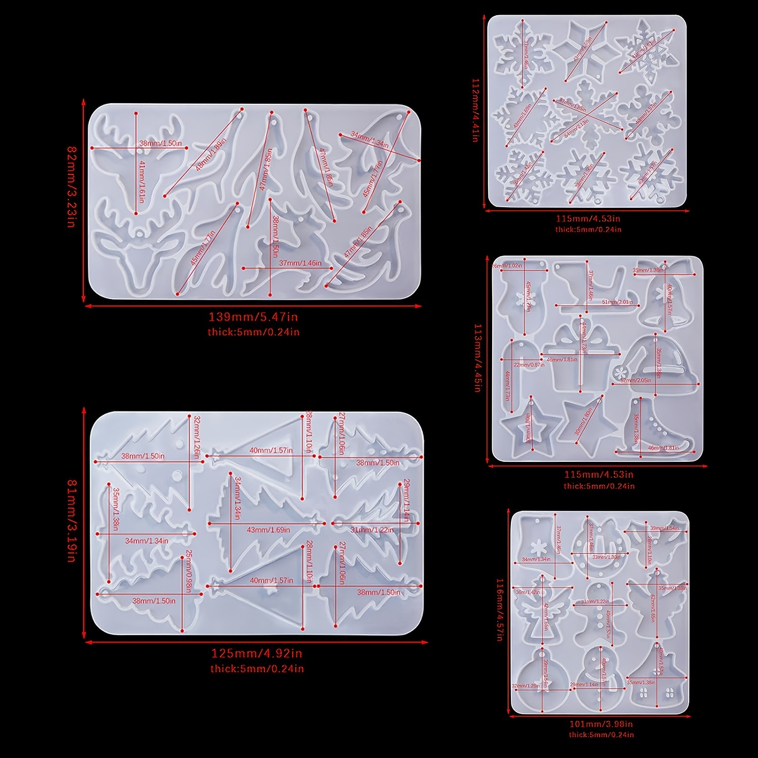 Snowflake Mold 125mm