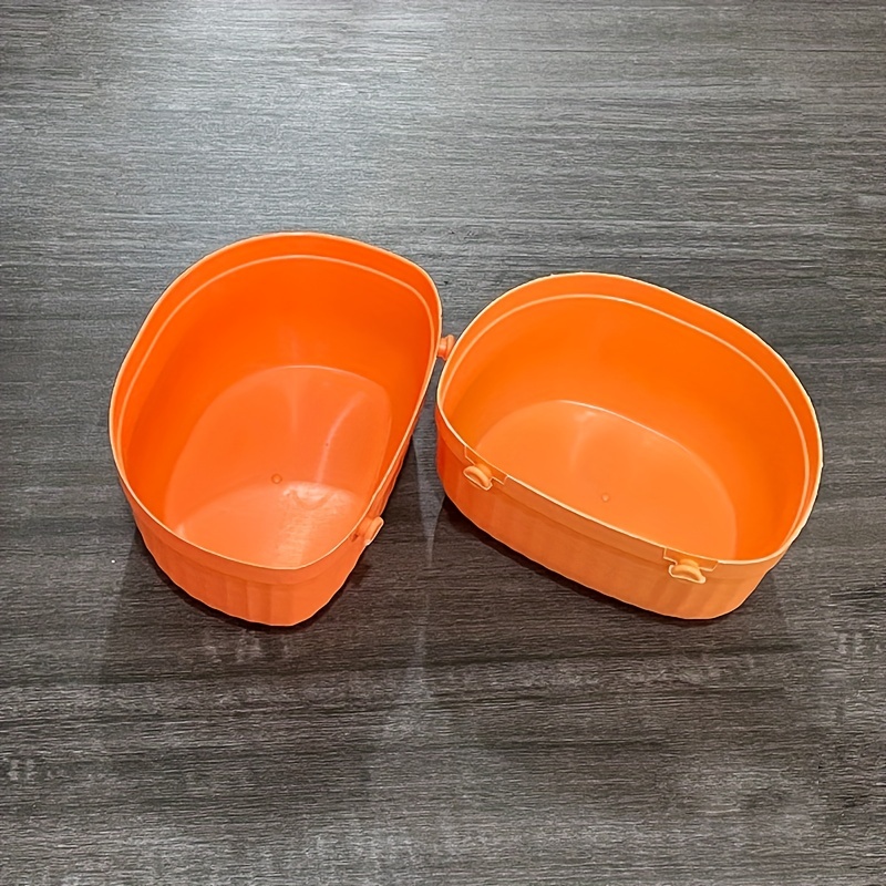 Tupperware Vintage Orange Kitchen Canister Set - 6 canisters for