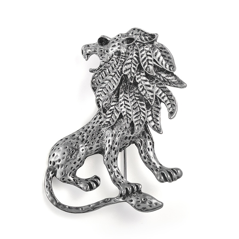 Vintage Men's Lion Brooch