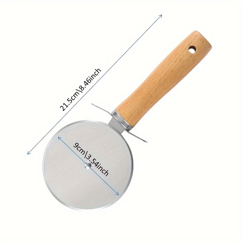 Pizza Cutter With Wooden Handle – Pasta Kitchen (tutto pasta)