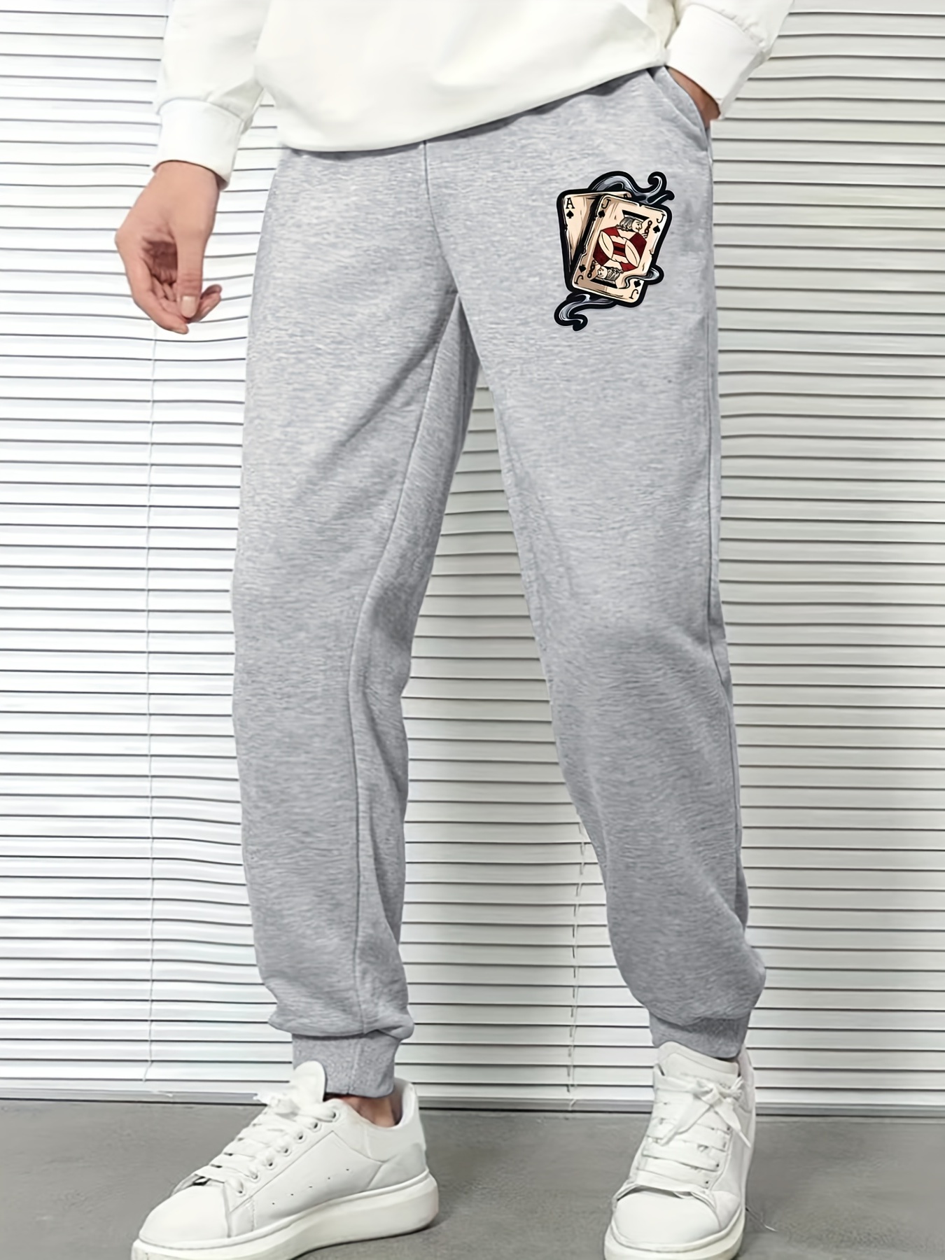 J&A Men's Sports Pants Drawstring Jogging Trousers