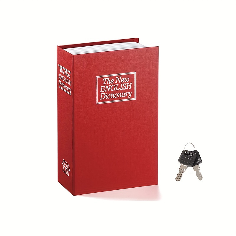 Ohuhu Caja fuerte con libro de diversión con páginas reales, caja de  bloqueo de libro combinada para dinero en efectivo, almacenamiento oculto  secreto