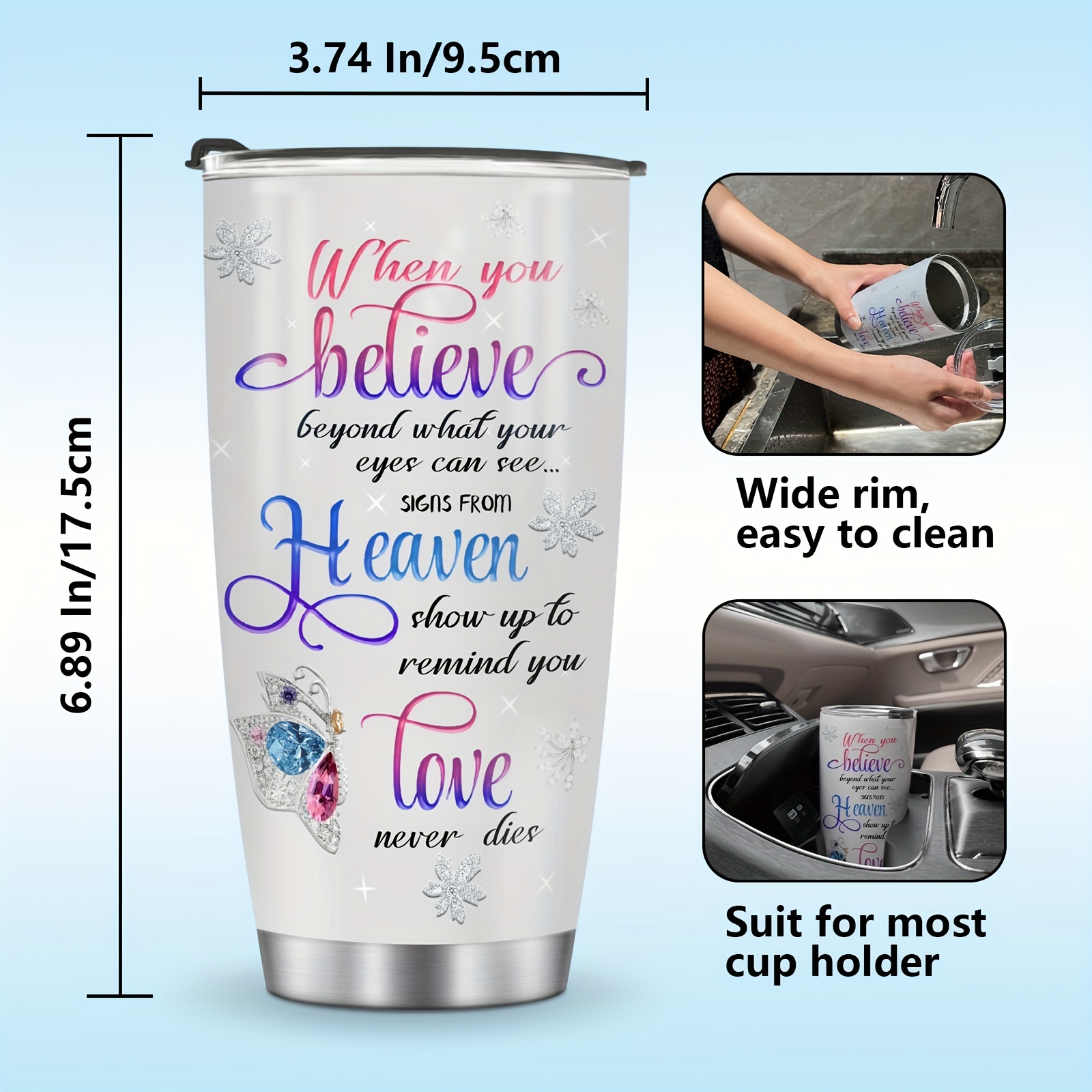 20oz Mom Gifts Travel Tumbler  Stainless Steel Insulated Tumbler –  Biddlebee