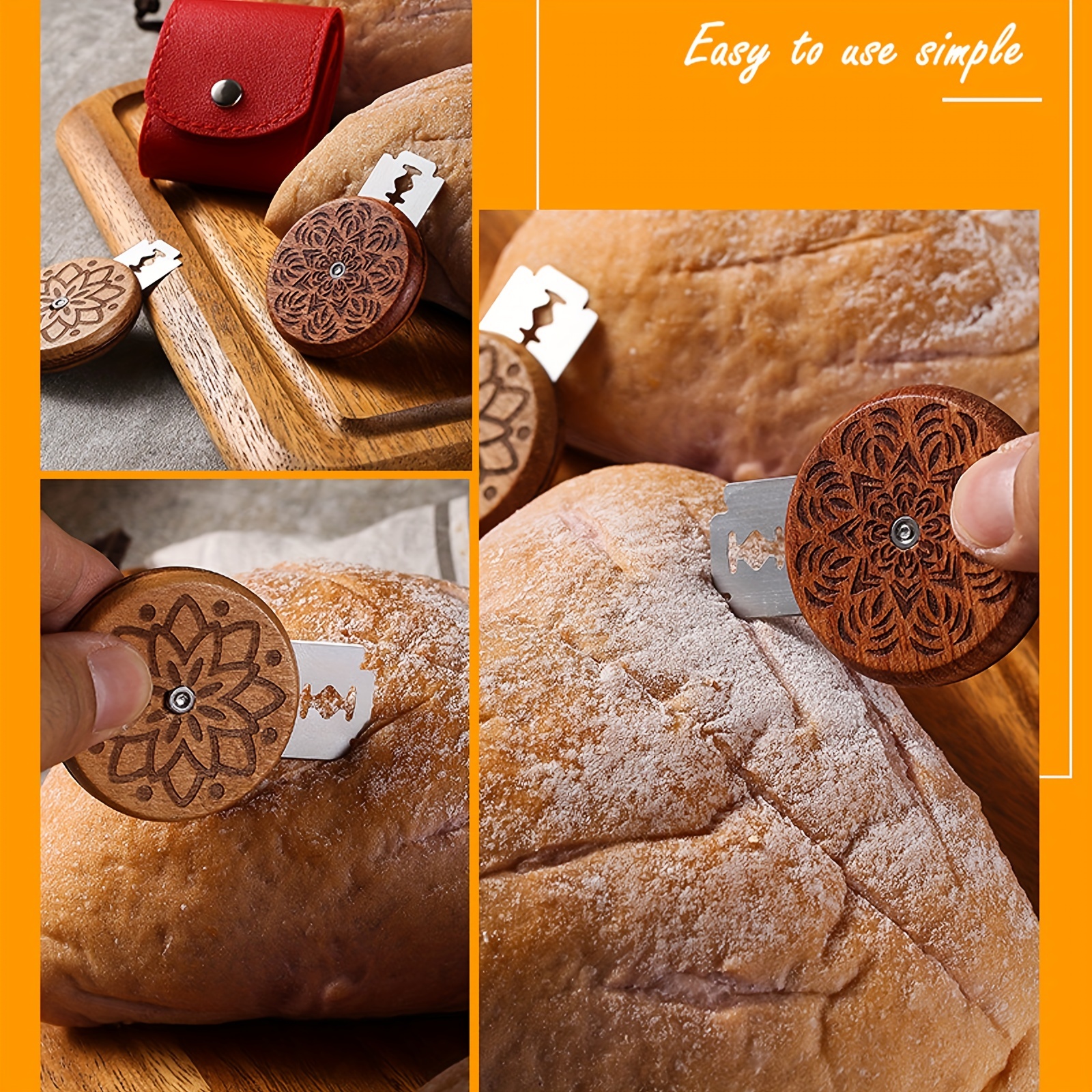 Letheva UFO Bread Lame Cutter, for Scoring Homemade Dough, Great Gift for  Artisan Bread and Baguette Makers, Our Scorer Includes 10 Replaceable Razor