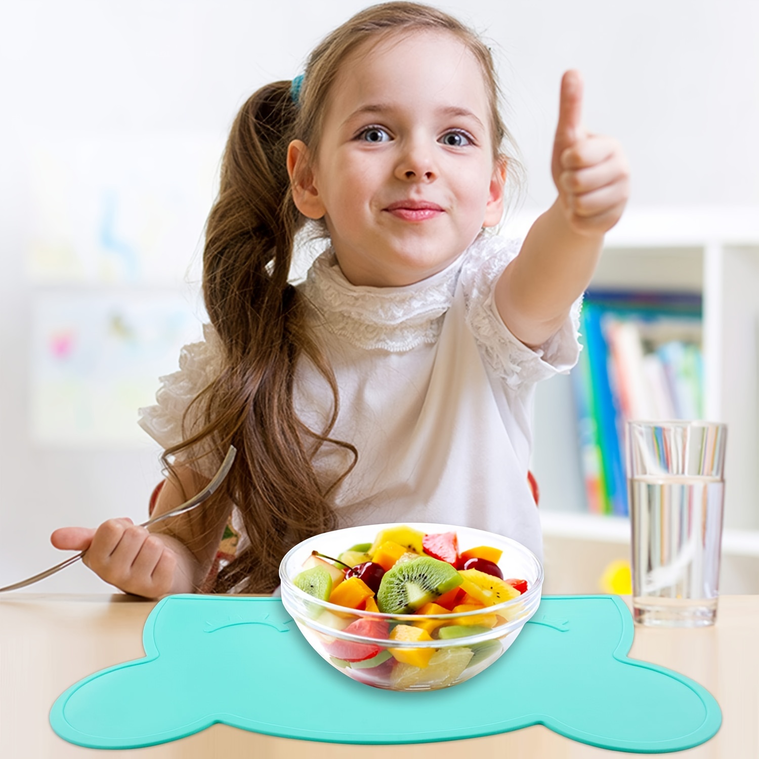 Kids Silicone Placemats, Baby Placemats with Food Catching for Kids Toddler  Children Reusable Non-Slip Table Mats Baby Food Mats for Restaurant