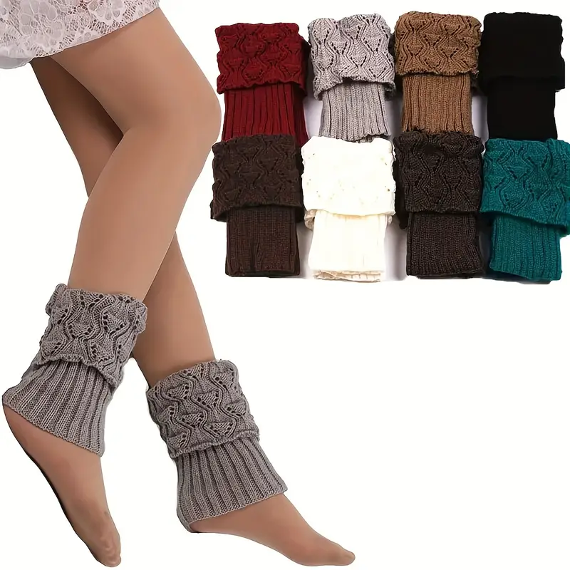 Solid Color Soft Comfortable Windproof Thermal Leg Warmers - Temu