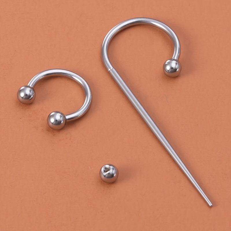 BESTEEL 3 Pcs 316L Surgical Steel Piercing Taper Insertion Pins, Pop Taper  Piercings Kit for Ear/Nose/Lip/Eyebrow/Belly/Nipple/Tongue Piercing  Changing Tool Stretcher, Body Piercing Kit Assistant Tool 14G 16G 18G  External Thread Bar 