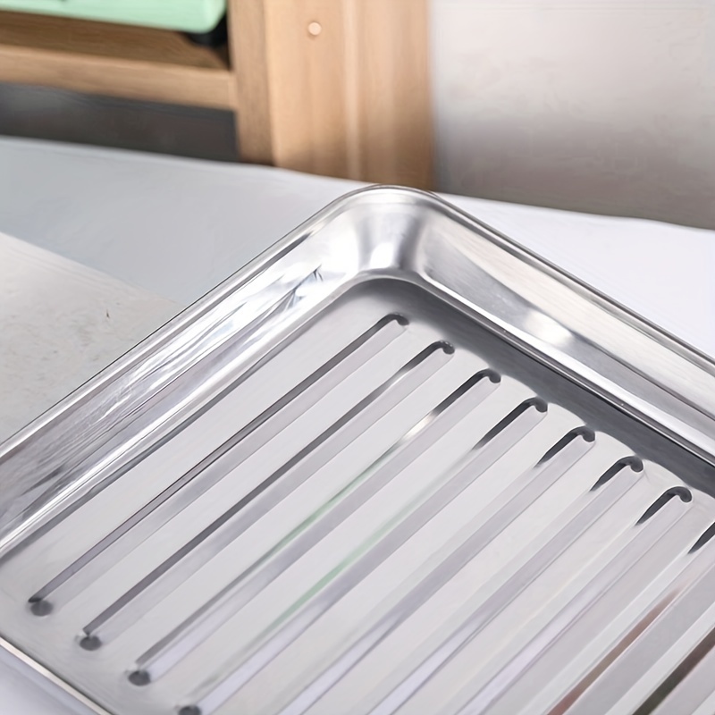 Stainless Steel Baking Pan With Rack, Cookie Sheet With Cooling Rack, Baking  Tray For Oven, Nonstick Baking Sheet, Dishwasher Safe, Kitchen Baking  Tools,, - Temu United Arab Emirates