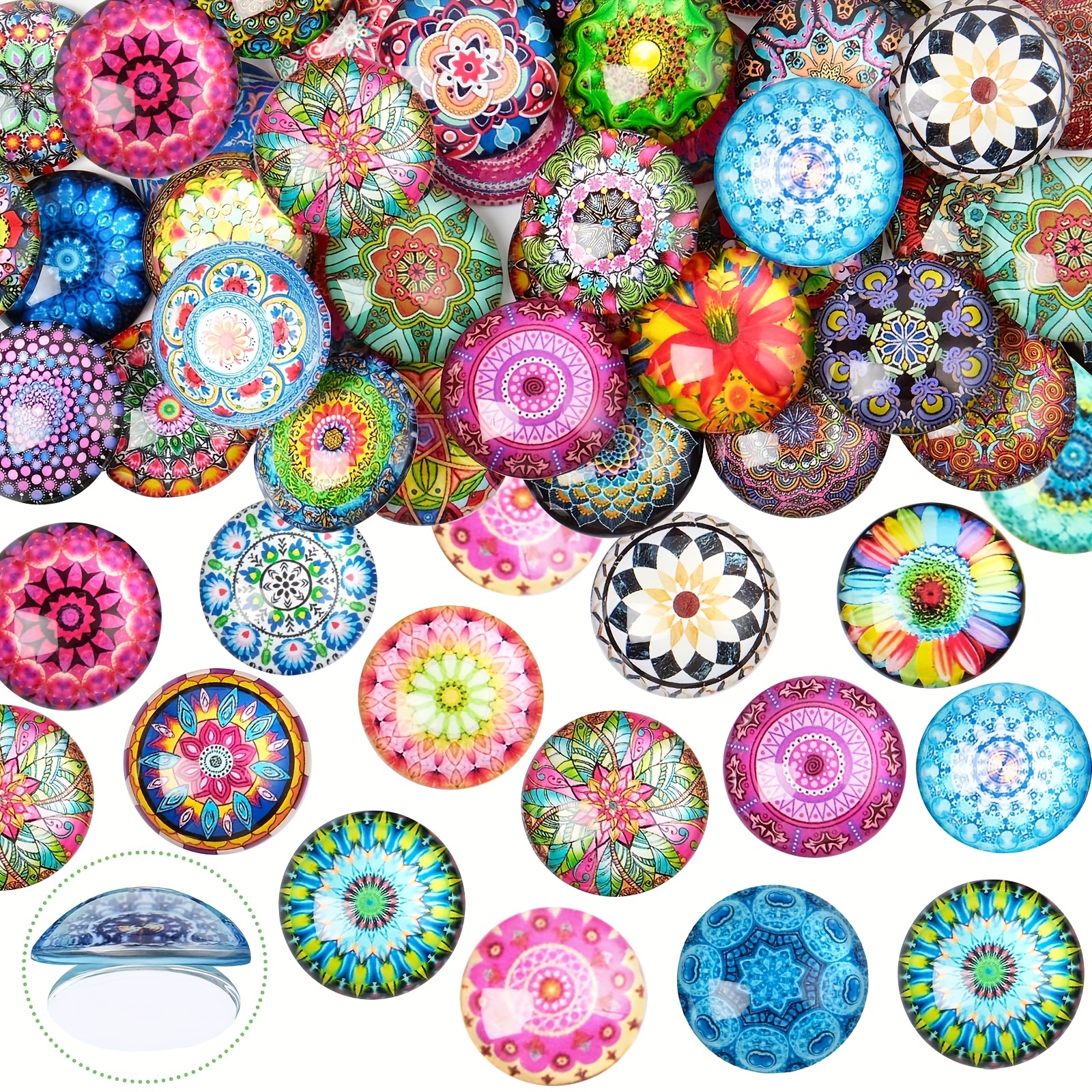 Lot de 16 pierres inspirantes, couleurs mélangées, pierres porte-bonheur en  verre avec mots pour décoration de table