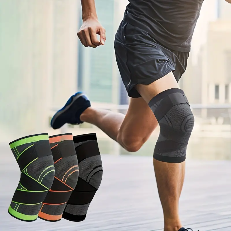 Compression Knee Brace Sleeve With Open Patella For Sports