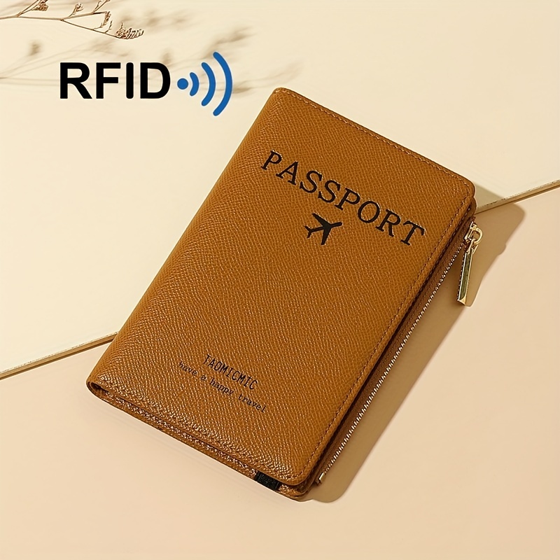 Passport Holder Card Slots,cute Passport Cover Waterproof Rfid Blocking  Travel Wallet - Temu Germany