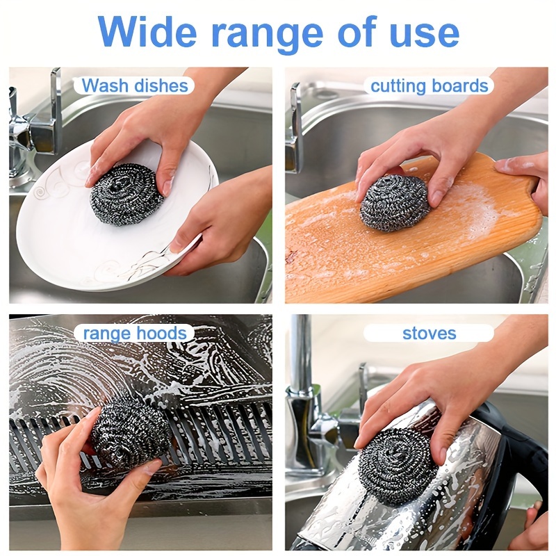 Dishwashing Wire Ball, Stainless Steel Wire Ball Scrubber, Metal