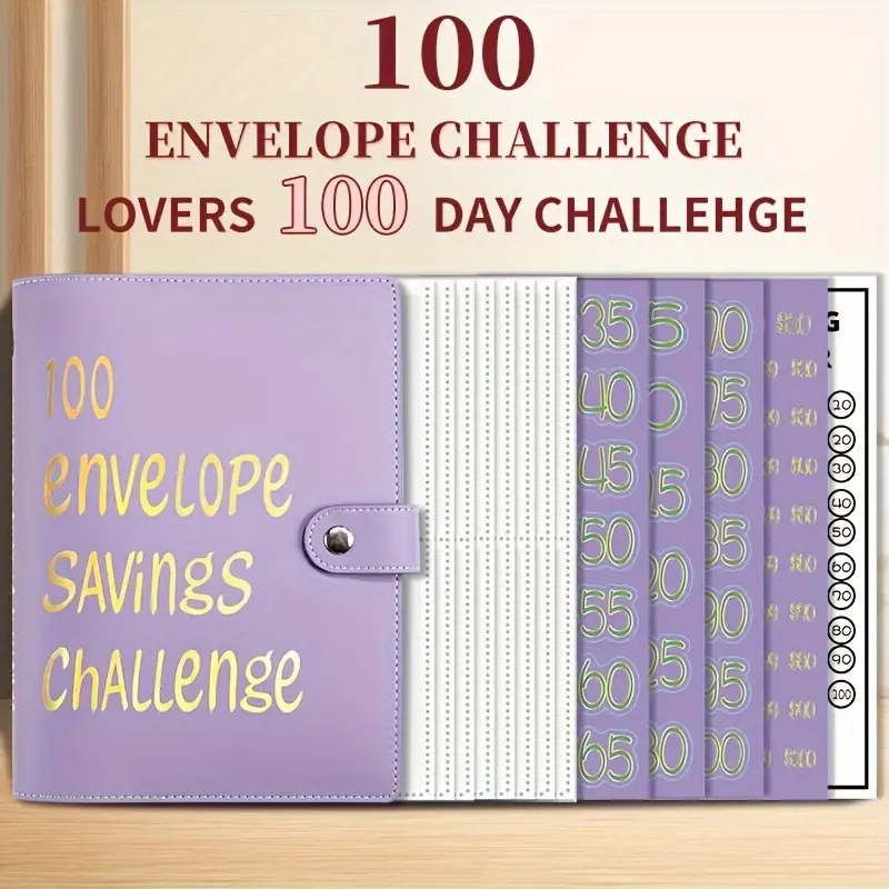 Sobres Efectivo 100 Sobres Desafío Ahorro Dinero Sobres - Temu