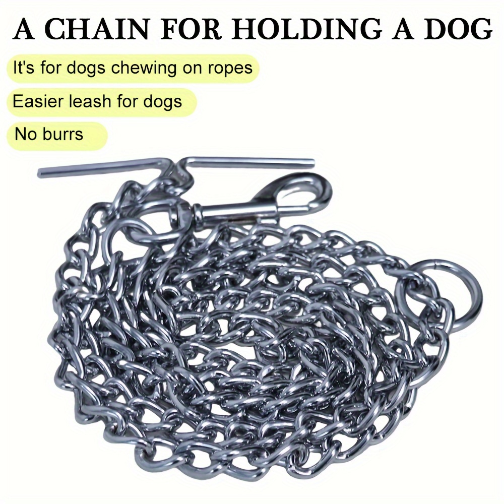 Metal dog on sale chain lead