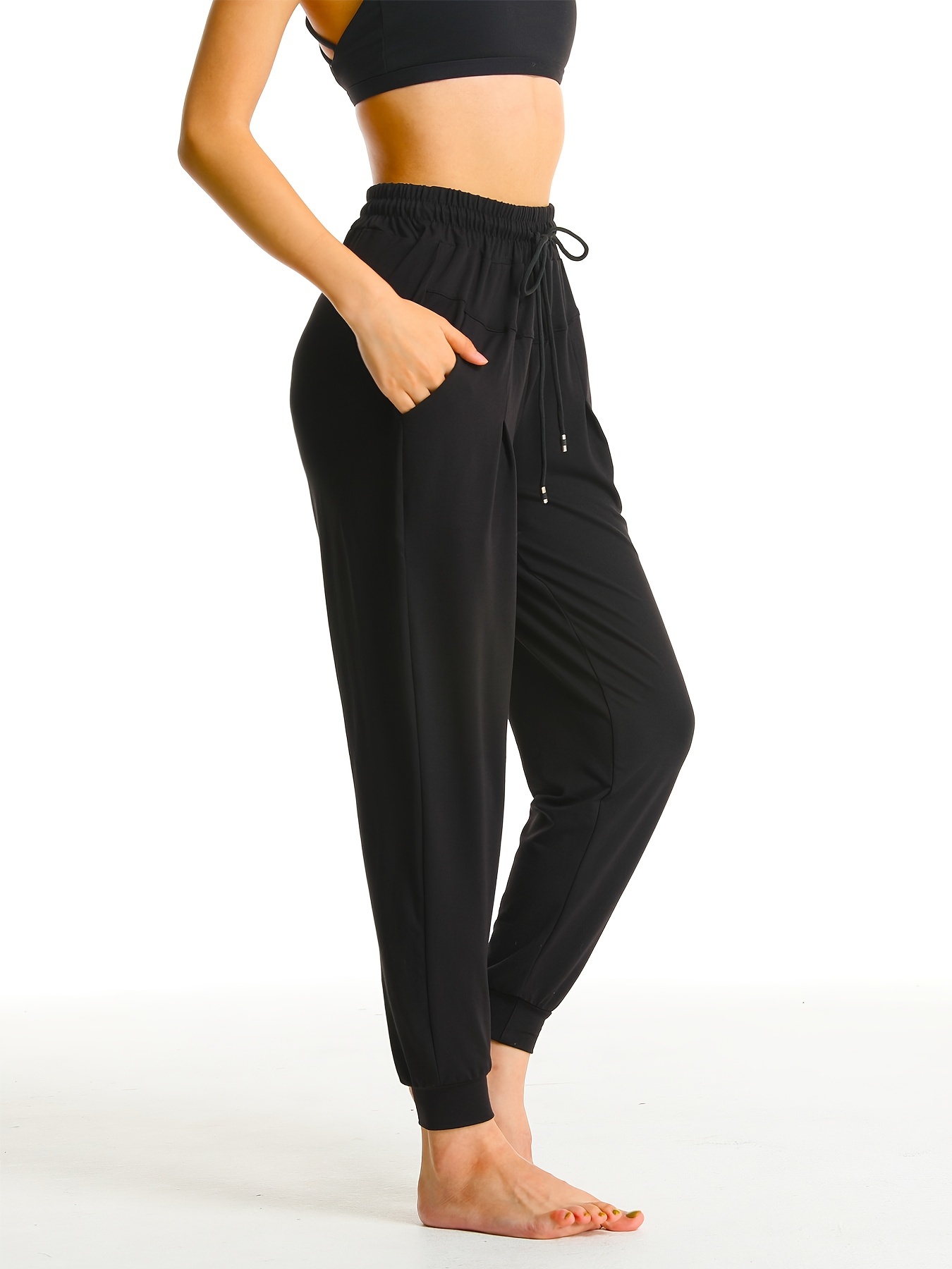 Women's Casual Loose Sports Pants Drawstring Comfortable - Temu