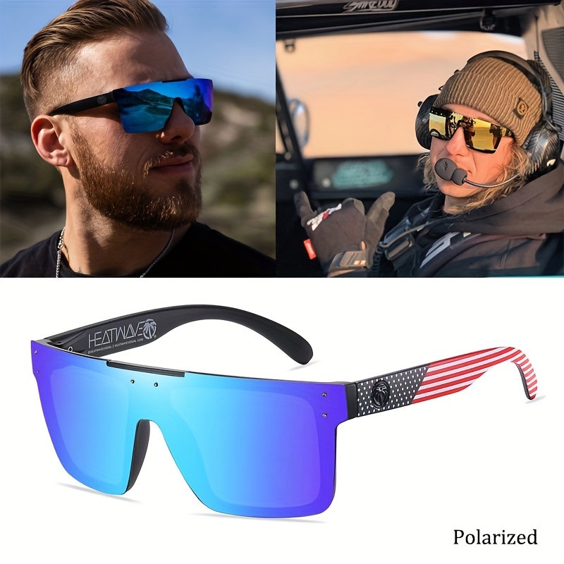 1pc Gafas De Sol Polarizadas Heat Wave Para Hombres, Gafas De Sol