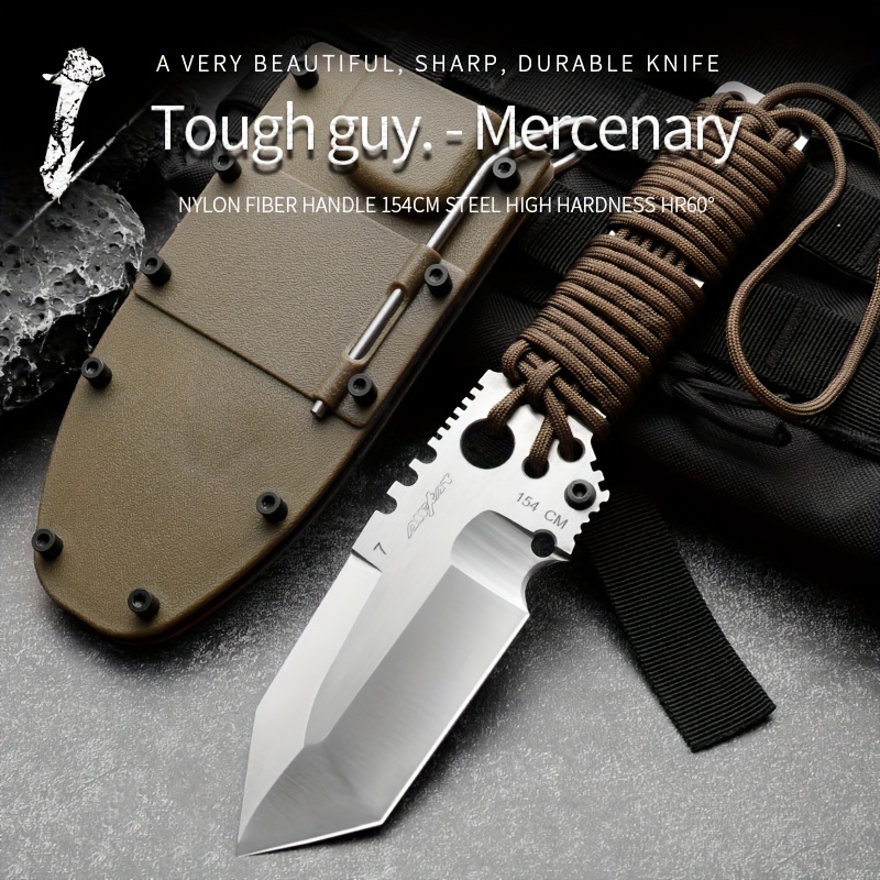 Razor Sharp Hunting Knife High Hardness Fixed Blade Tactical Knife