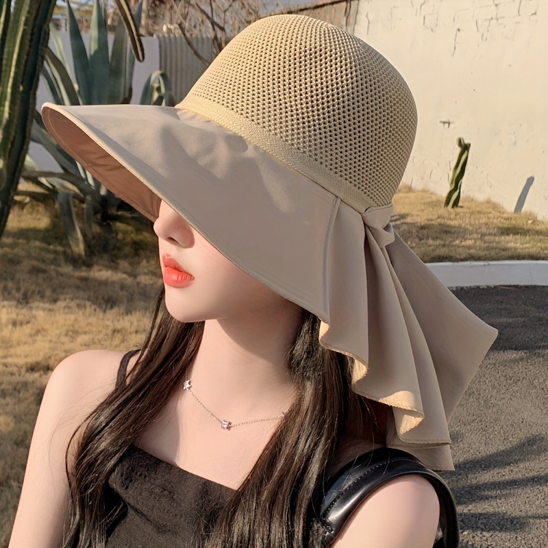Stay Cool Stylish: Summer Decor Bucket Hat Mesh Hollow Wide - Temu Canada