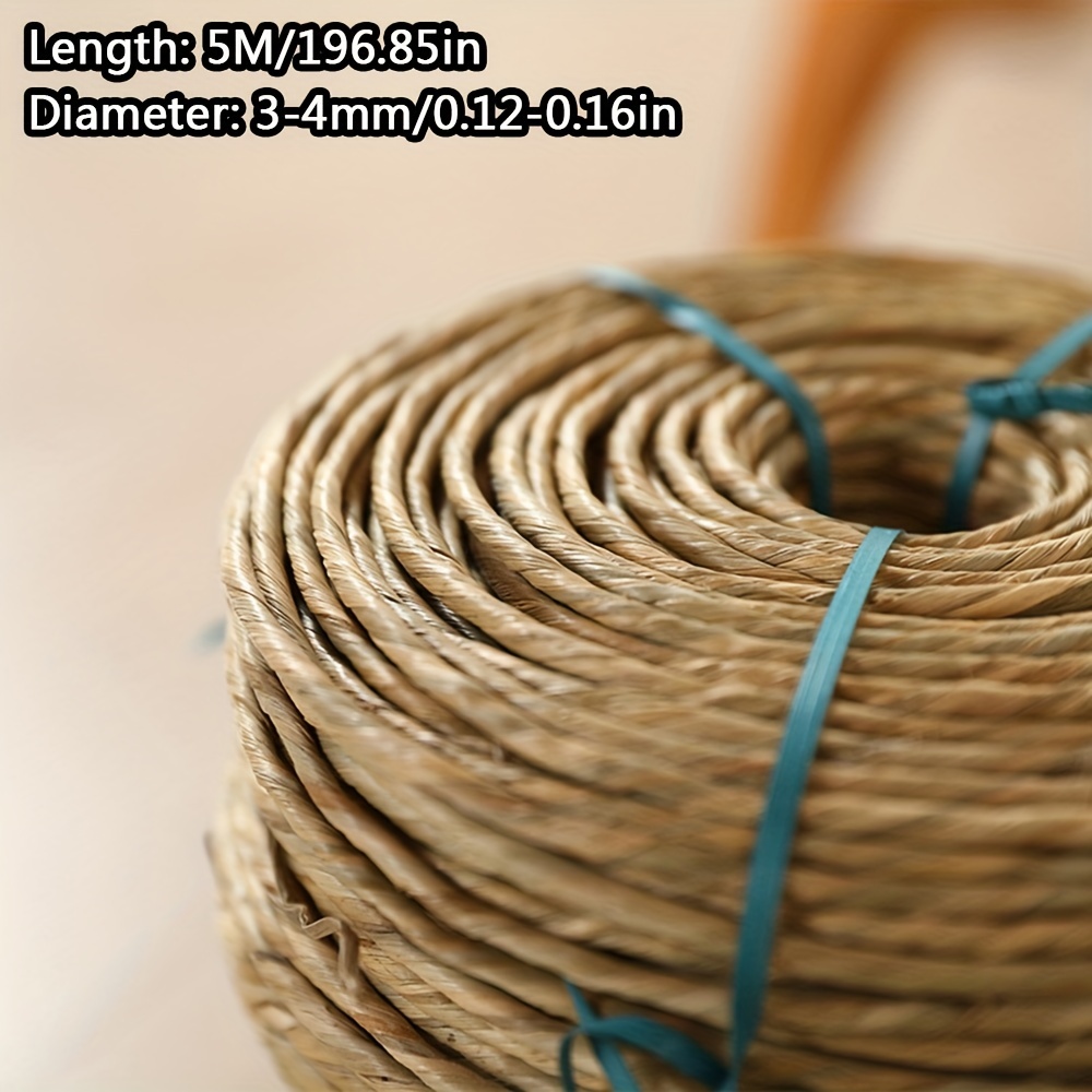 1pc seagrass rope single strand double strand water grass rope furniture repair handicraft accessories
