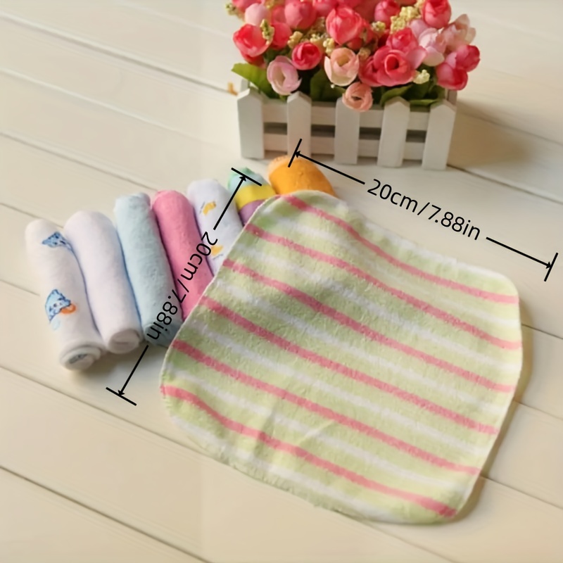 8pcs Baby Random Colors Soft Bath Towels Set