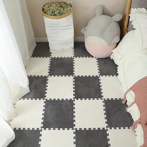 Soft Interlocking Foam Mats: Fluffy Carpet Tiles Plush - Temu