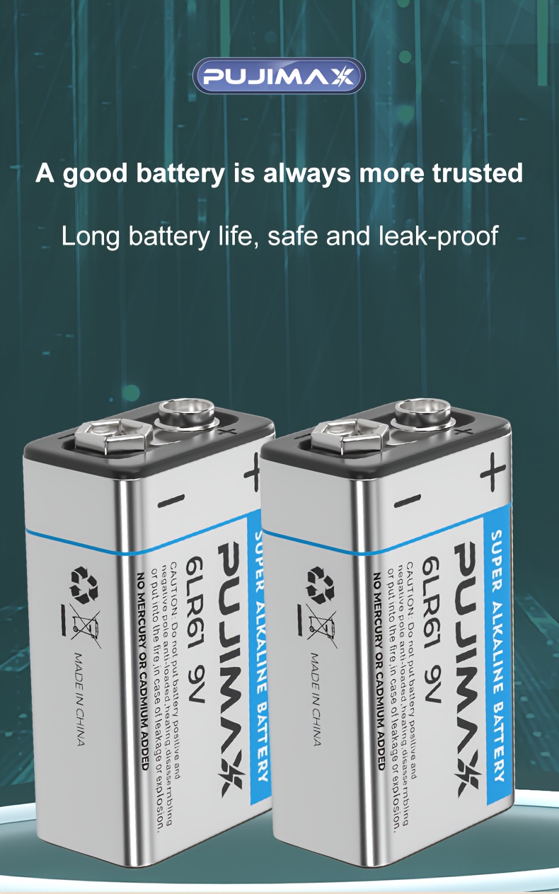 9v Alkaline Batterie Drahtloses Mikrofon 6lr61 Batterie Multimeter Batterie  Tester 9volt Batterie Für Rauchmelder, Sparen Sie Geld Bei Temu