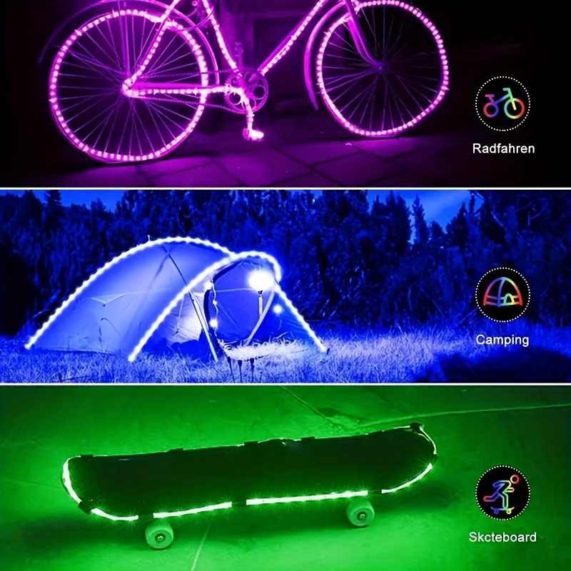 RGB LED Strip Light 5050 2835 Flexible with 3 Button Controls
