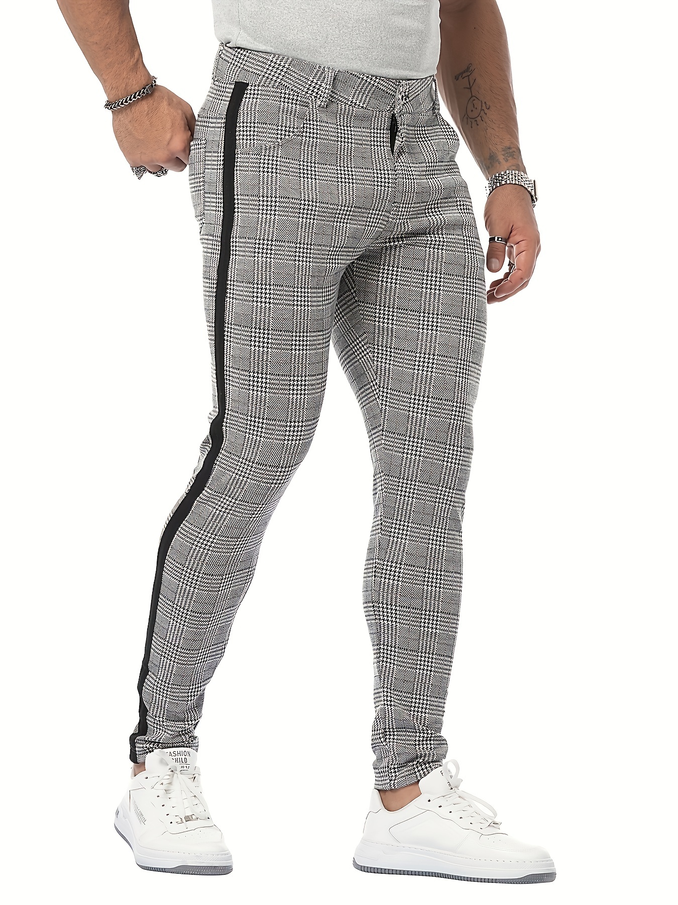 Plaid jogging hot sale pants