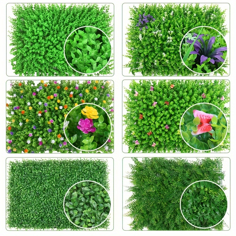 Artificial Boxwood Hedges Panel Grass Greenery Ivy Privacy - Temu