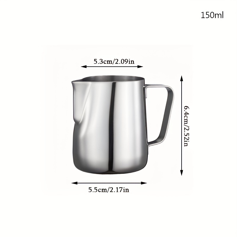 350/600ml Milk Frother Glass Milk Pitcher Barista Espresso Coffee