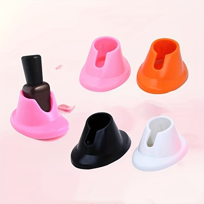 

Nail Bottle Holder Grip Varnish Display Manicure Nail Tip Design Tool Accessories Durable Silicone Nail Varnish Bottle Stand Rack For Home