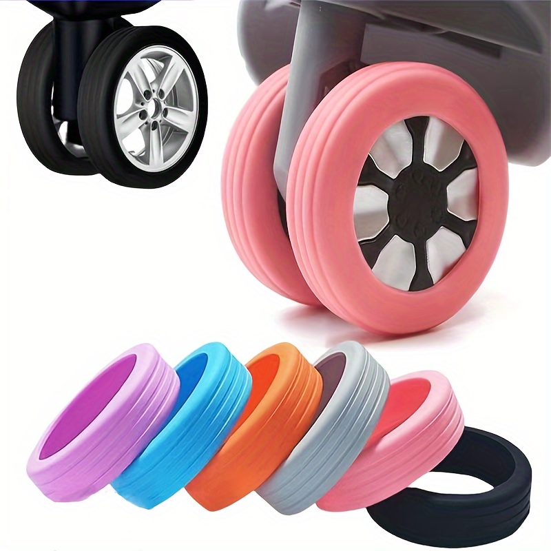 Protector de ruedas de equipaje, ruedas de silicona, zapatos con