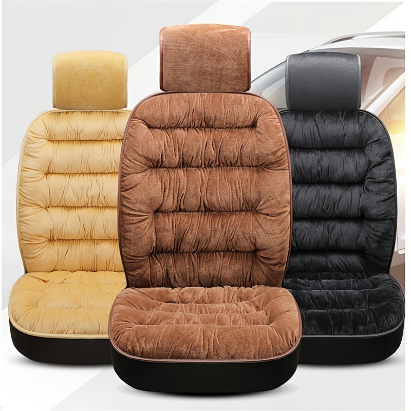Winter Warm Cushion Soft Non-Slip Car Seat Cushion Thick Velvet