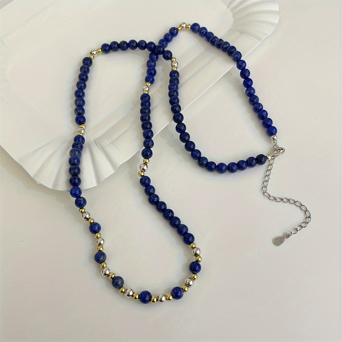 Mens lapis hot sale lazuli necklace