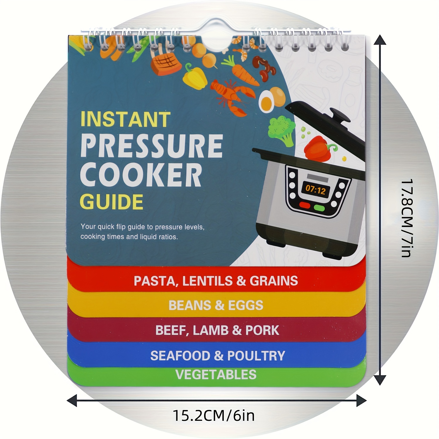 Air Fryer Magnetic Cheat Sheet Set Instant Pot Pressure Cooker