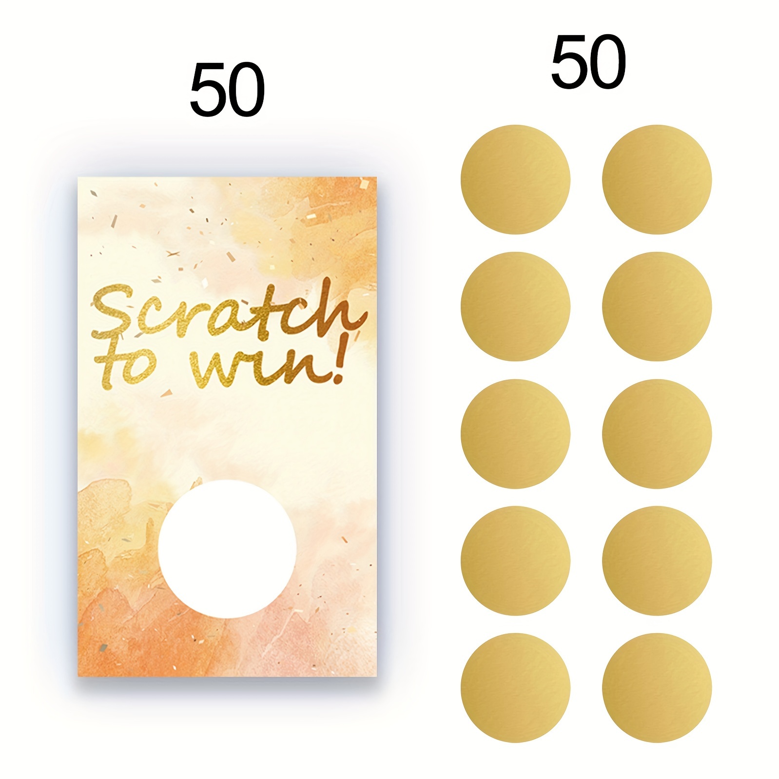 Image of 50sheets Blank And For Small Businesses Are Perfectfor Christmas, Weddings, Bridal Showers, Birthday Party Supplies