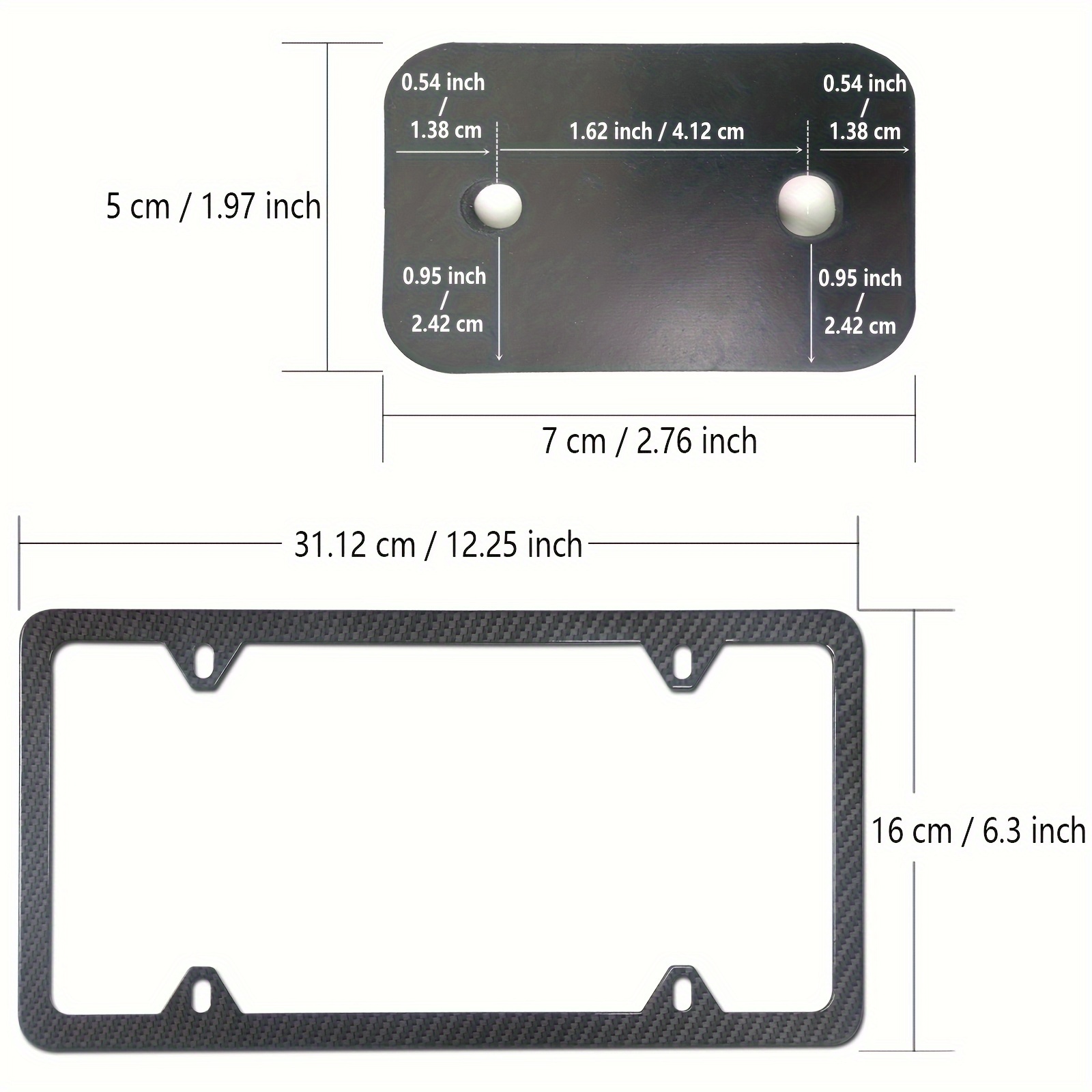 Tôlerie Support de Plaque D'immat Pour Remorque Plateaux Robust