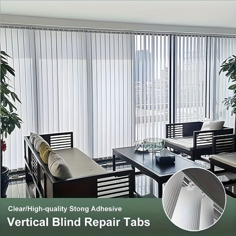 30 Sets (60 Pcs) Vertical Blinds Replacement Slats Panels, Vertical Blind  Repair Tabs Kit, Clear Apartment Blinds Replacement Fixers, Horizontal  Blinds Replacement Parts - Yahoo Shopping