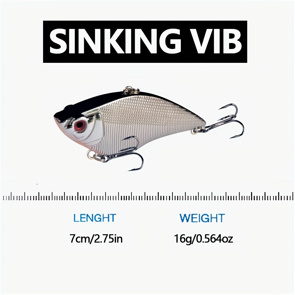 VIB Fishing Lure Rattling Ball Minnow Bait Sinking Long Casting Self  Balancing 