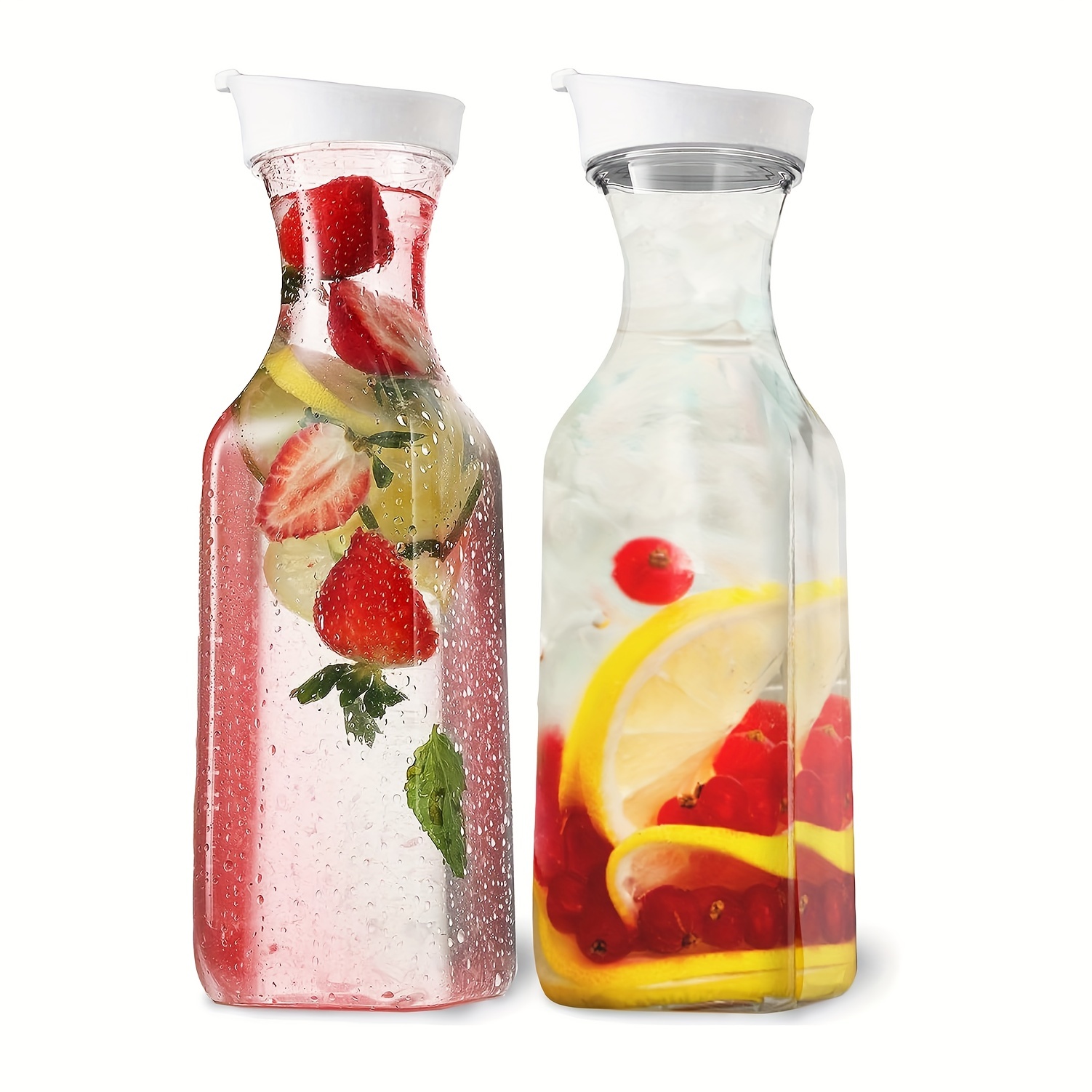 1pc, Large Capacity Bottle, Plastic Pitcher For Drinks, Milk, Smoothies,  Iced Tea, Water Pipe, Mimosa Bar Supply - Juice Container With Fridge Lid,  Home Supplies, Shop Now For Limited-time Deals