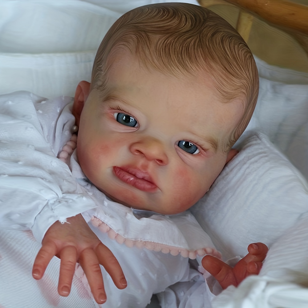 Dark Skin Lanny Reborn Doll Kits 3d Painted Unassembled Blank Kits Diy Soft  Silicone Vinyl Kit Reborn With Lifelike Painted Hair Doll For Family's Gift  - Temu