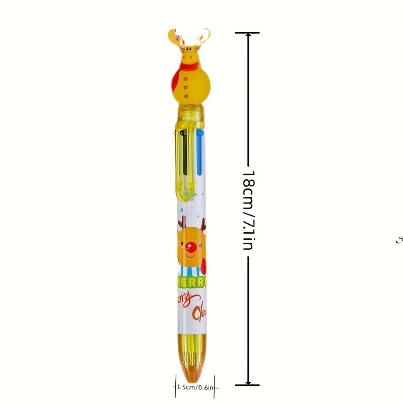 4 Pezzi, Simpatiche Novità Penne A Inchiostro Gel, Penne A Sfera Natalizie  In Cartone Animato Kawaii Per Forniture Di Scrittura Per Ufficio  Scolastico, Regalo Di Cancelleria, Regalo Per Feste, Inchiostro Nero 